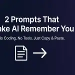 AI chatbot persistent memory feature illustration