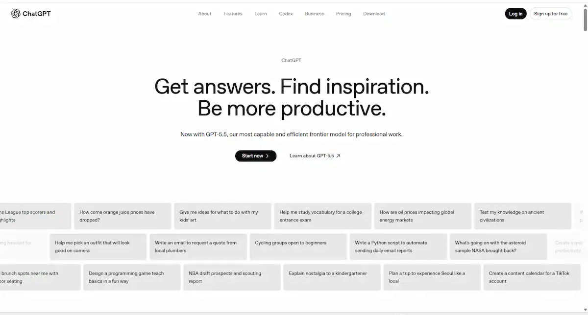 ChatGPT interface for beginners in 2026
